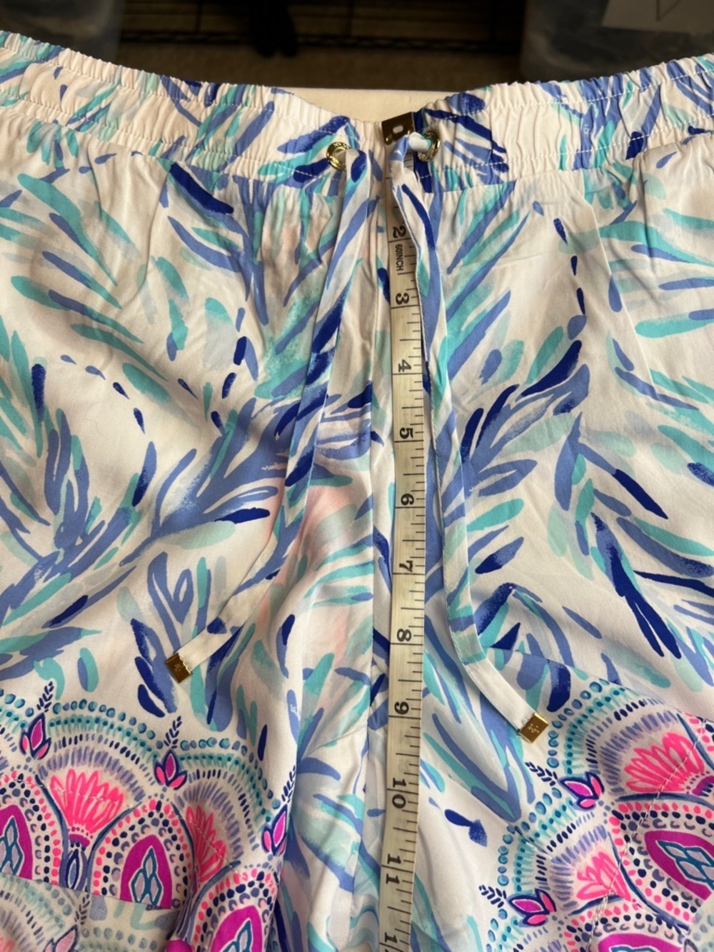 Lilly Pulitzer Katia Short Resort White Flock lightweight pull-on shorts  XL - Picture 11 of 12